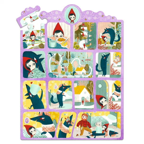 Rozprávkové puzzle - Červená Čiapočka - 35 ks
