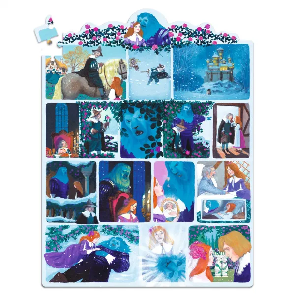 Rozprávkové puzzle - Kráska a zviera - 100 ks