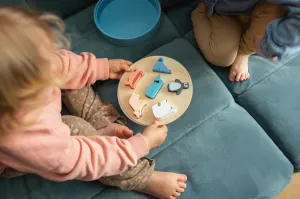 Drevené obrysové puzzle