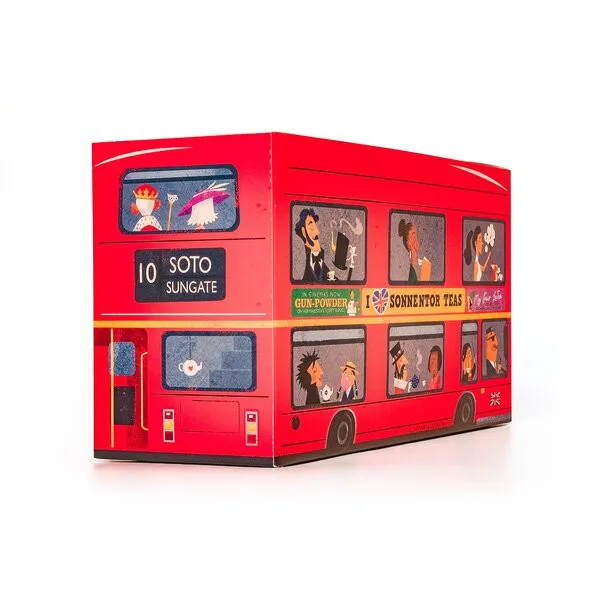Sonnentor London Bus - darčeková sada 3 čiernych čajov