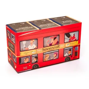 Sonnentor London Bus - darčeková sada 3 čiernych čajov