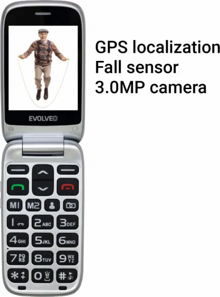 EVOLVEO EasyPhone FS, červená