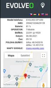 EVOLVEO EasyPhone FS, červená