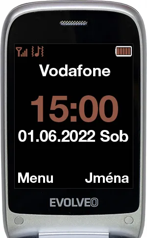 EVOLVEO EasyPhone FS, červená