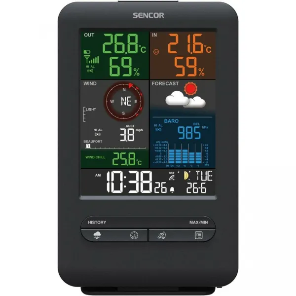 SENCOR SWS 9300 profesionálna meteostanica s bezdrôtovým snímačom 5v1