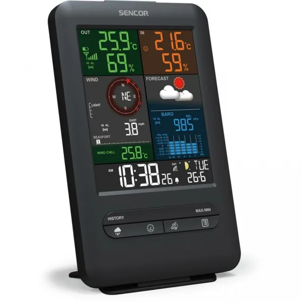 SENCOR SWS 9300 profesionálna meteostanica s bezdrôtovým snímačom 5v1
