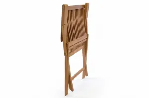 Divero 2159 Skladacia stolička z teakového dreva