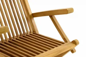 Divero 2159 Skladacia stolička z teakového dreva