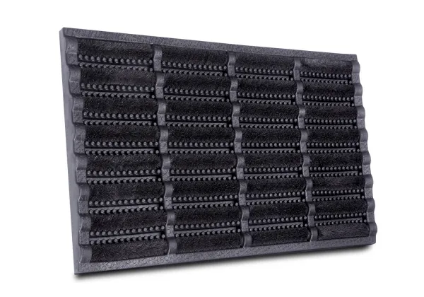 Hanse Home DOPREDAJ: 45x75 cm Venkovní čistící rohož Mix Mats Brushes 105648 Black - na ven i na doma - 45x75 cm