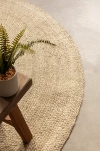 Koberec Jute Braided Rangpur naturálny / ivory