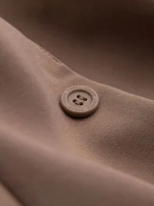 Trendy sako pre pánov tmavo béžové