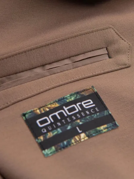 Trendy sako pre pánov tmavo béžové