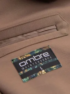 Trendy sako pre pánov tmavo béžové
