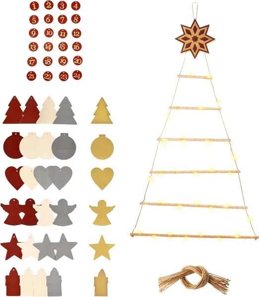 Weltbild Sada na výrobu adventního kalendáře s 24 stíracími samolepkami