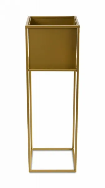 HowHomely Stojan na kvety Willa 70 cm zlatý