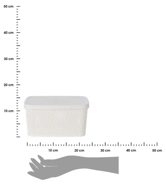 Storage Solutions Úložný košík Simple 23 cm biely