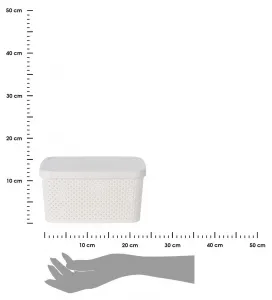 Storage Solutions Úložný košík Simple 23 cm biely