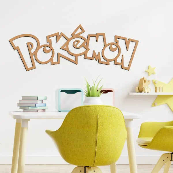 Drevený obraz - Logo Pokémon