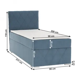 Boxspringová posteľ PRYIA 90 Tempo Kondela