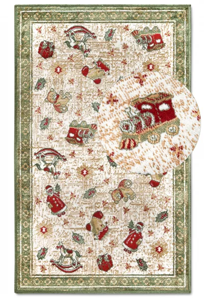 Villeroy & Boch - Hanse Home koberce Kusový koberec Villeroy & Boch Toy's delight so strihaným vlasom 106218 Green, Multicolor - 50x80 cm