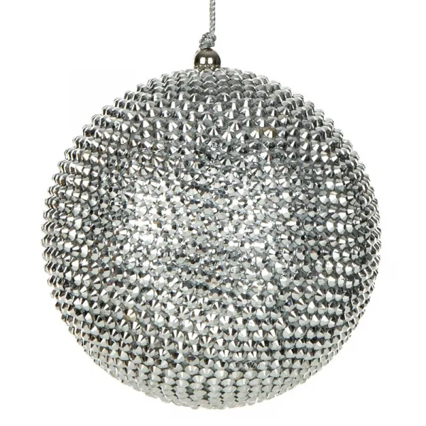 ArtFir Vianočná dekorácia BANKA 1 | strieborná 10 cm