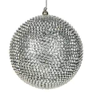 ArtFir Vianočná dekorácia BANKA 1 | strieborná 10 cm