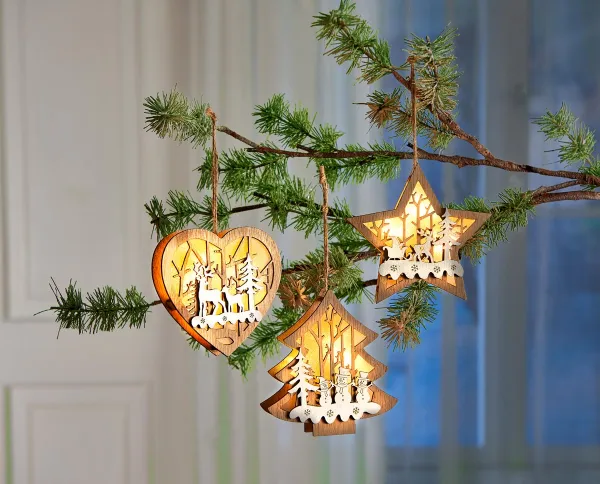 Die moderne Hausfrau LED Závěsná vánoční ozdoba Hvězda