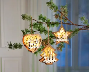 Die moderne Hausfrau LED Závěsná vánoční ozdoba Hvězda
