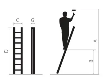 Opornýrebríkzhliníkas8stupňamianosnosťou150kg