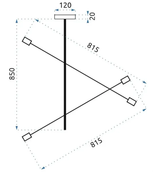 TooLight Stropné svietidlo Apos zlaté
