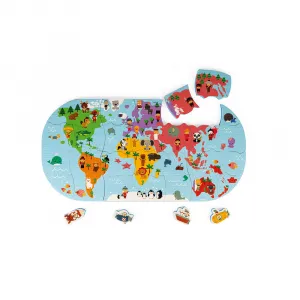 Puzzle - Mapa sveta - hračka do vody - 28ks