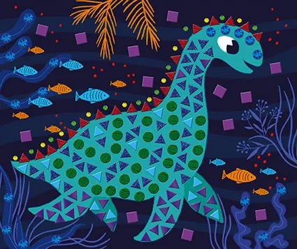 Atelier Maxi - mozaika dinosaury