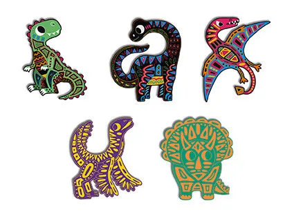 Atelier Mini - vyškrabovacie obrázky Dinosaury