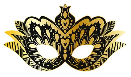 Atelier Mini - vyškrabovacie obrázky party masky