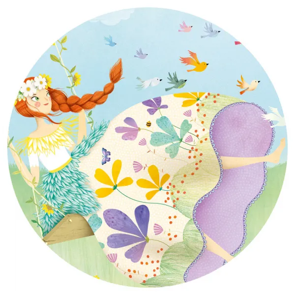 Puzzle – Princezná na hojdačke – 36 ks