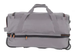 Cestovná taška na kolieskach Travelite Basics Wheeled duffle S Grey/orange