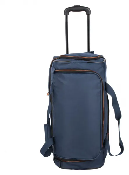 Cestovná taška na kolieskach Travelite Basics Wheeled duffle S Navy/orange