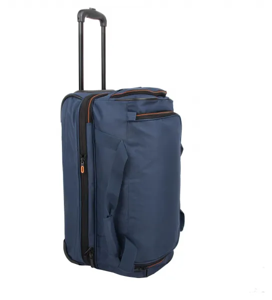 Cestovná taška na kolieskach Travelite Basics Wheeled duffle S Navy/orange