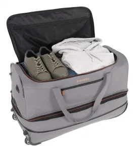 Cestovná taška na kolieskach Travelite Basics Wheeled duffle L Grey