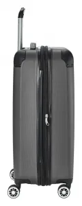 Stredný škrupinový kufor Travelite City 4w M Anthracite