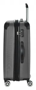 Stredný škrupinový kufor Travelite City 4w M Anthracite