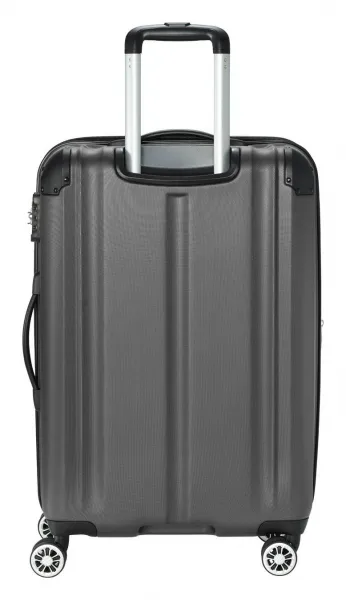 Stredný škrupinový kufor Travelite City 4w M Anthracite