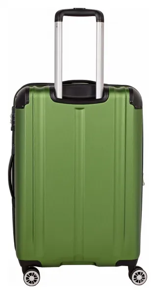 Stredný škrupinový kufor Travelite City 4w M Green