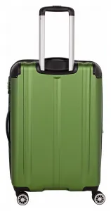 Stredný škrupinový kufor Travelite City 4w M Green