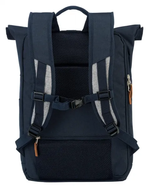 Roll top batoh Travelite Basics Roll-up Backpack Navy/Grey