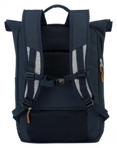 Roll top batoh Travelite Basics Roll-up Backpack Navy/Grey