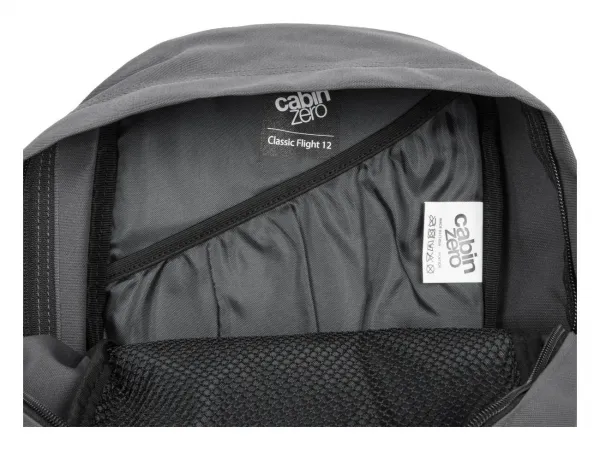Cestovný ruksak CabinZero Classic Flight 12L Original Grey