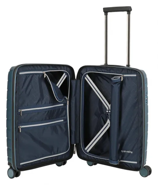 Kufor do lietadla 55x40x20 Travelite Air Base S Ice blue