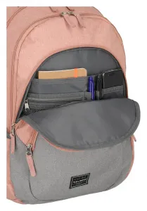 Batoh na notebook Travelite Basics Backpack Melange Rose/grey