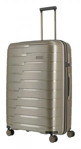 Veľký škrupinový kufor na kolieskach Travelite Air Base L Champagne metallic